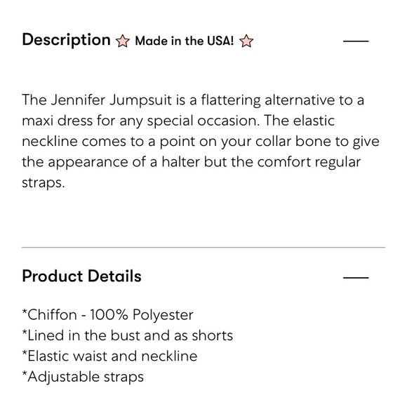 NWT Jennifer Jumpsuit - Picture 4 of 6